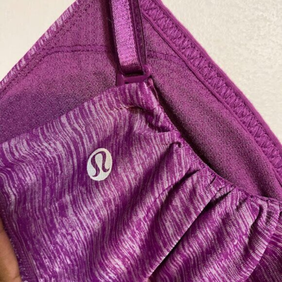 Lululemon Athletica Purple Built-in Shelf Bra Women's Tank Top Size 8 - Picture 5 of 8